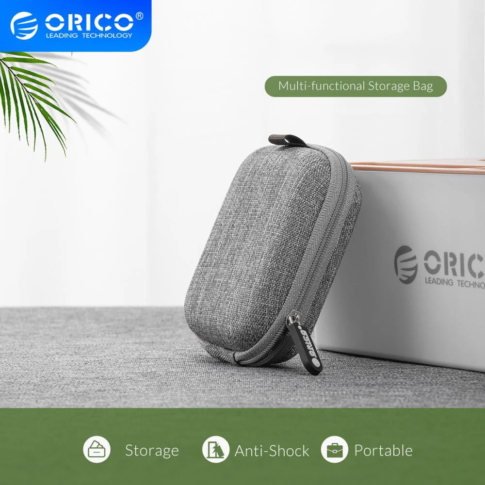 

Дорожный Органайзер ORICO для цифровых аксессуаров, сумка для хранения наушников, ключей, монет, с USB-разъемом, мини-сумка для хранения