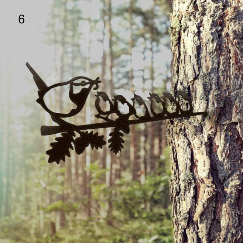 Birds Feeding Silhouette Pendant Metal Birda Standing Sculptures Garden Decoration DO 
Birds Feeding Silhouette Pendant Metal Birda Standing Sculptures Garden Decoration DO