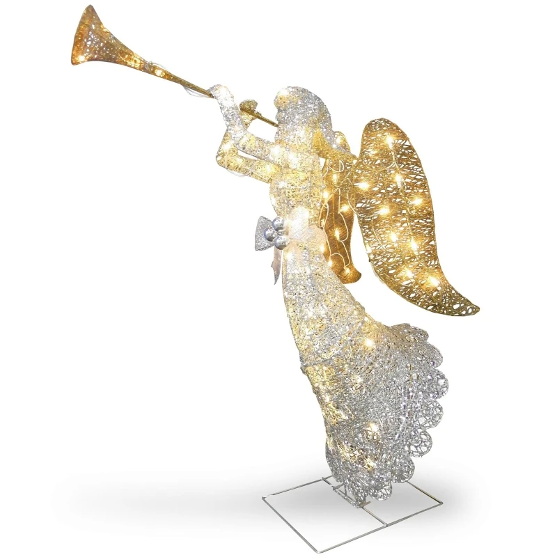 Angel Christmas Decoration Garden Lighted Display LED Lights Ground Stakes Outdoor Winter Crystal Angel Yard Art Ornaments Decor
Angel Christmas Decoration Garden Lighted Display LED Lights Ground Stakes Outdoor Winter Crystal Angel Yard Art Ornaments Decor