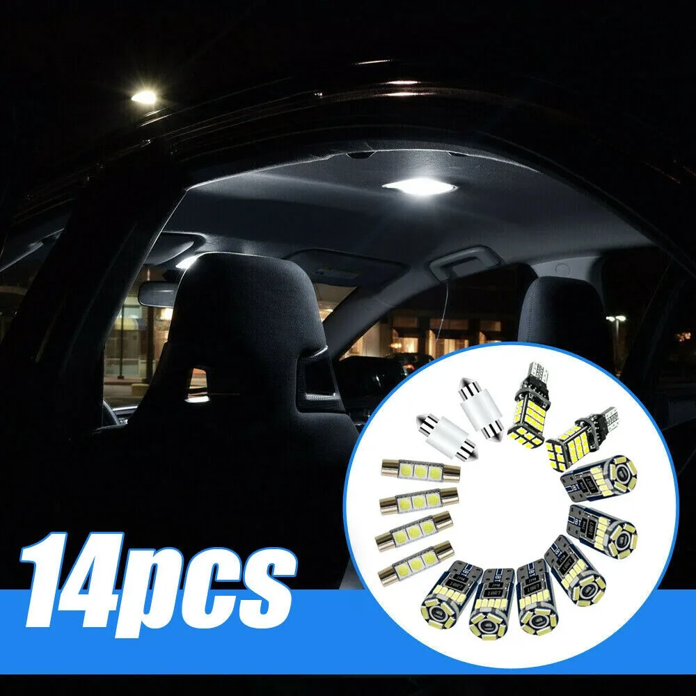 14x Car Interior LED Light Bulbs Reading Dome Light For Dome License Plate Lamp Kit Car Accessories Auto Interior Decoration
14x Car Interior LED Light Bulbs Reading Dome Light For Dome License Plate Lamp Kit Car Accessories Auto Interior Decoration