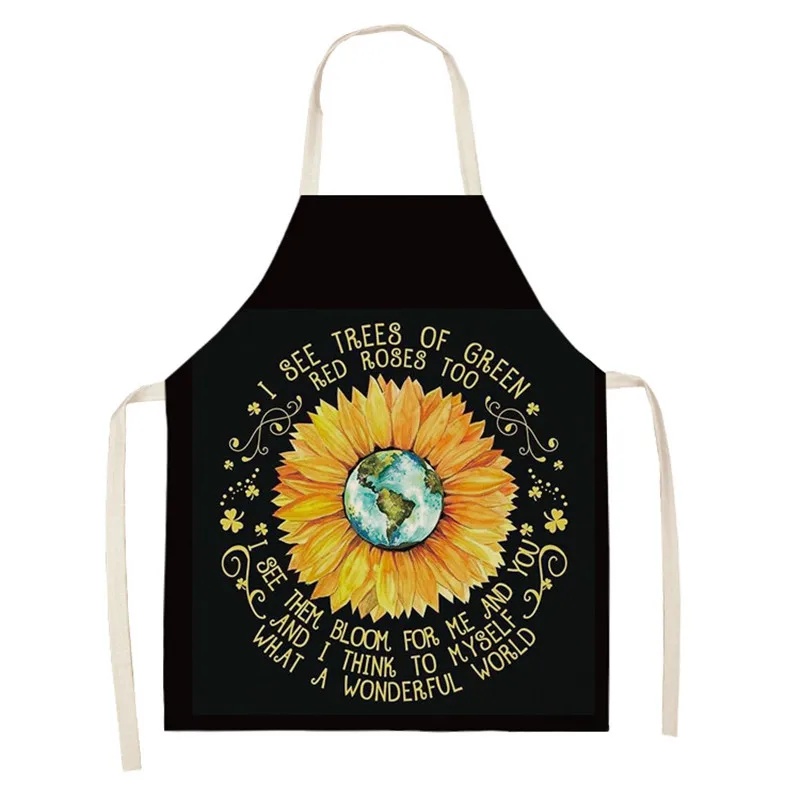 Sunflower Printed Linen Sleeveless Aprons Kitchen Women Pinafore Cooking Baking Waist Bib Home Cleaning Tools
Sunflower Printed Linen Sleeveless Aprons Kitchen Women Pinafore Cooking Baking Waist Bib Home Cleaning Tools
