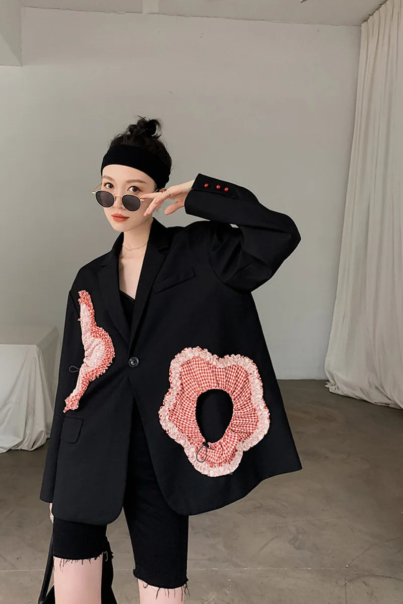 Jane Deiune New Autumn Winter Women Streetwear Vintage Floral Loose Blazer Lady Casual Loose Fashion Chic Patchwork Coat
Jane Deiune New Autumn Winter Women Streetwear Vintage Floral Loose Blazer Lady Casual Loose Fashion Chic Patchwork Coat