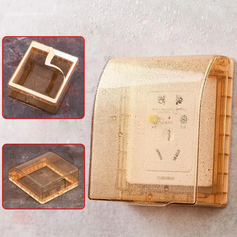 86 type wall socket waterproof box panel 45mm heightened protection box nail-free glue paste type simple installation waterproof
86 type wall socket waterproof box panel 45mm heightened protection box nail-free glue paste type simple installation waterproof