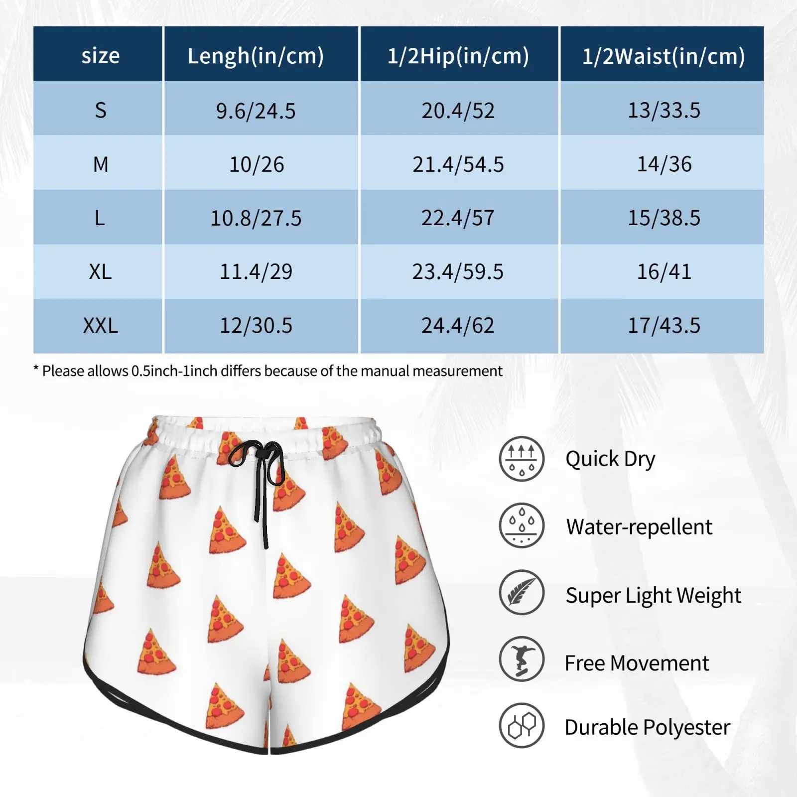 Pizza Slice Swim Shorts Women Beach Shorts Pizza Pattern Food Funny Cute Tumblr Cheese Happy Pepperoni 90s Cool
Pizza Slice Swim Shorts Women Beach Shorts Pizza Pattern Food Funny Cute Tumblr Cheese Happy Pepperoni 90s Cool