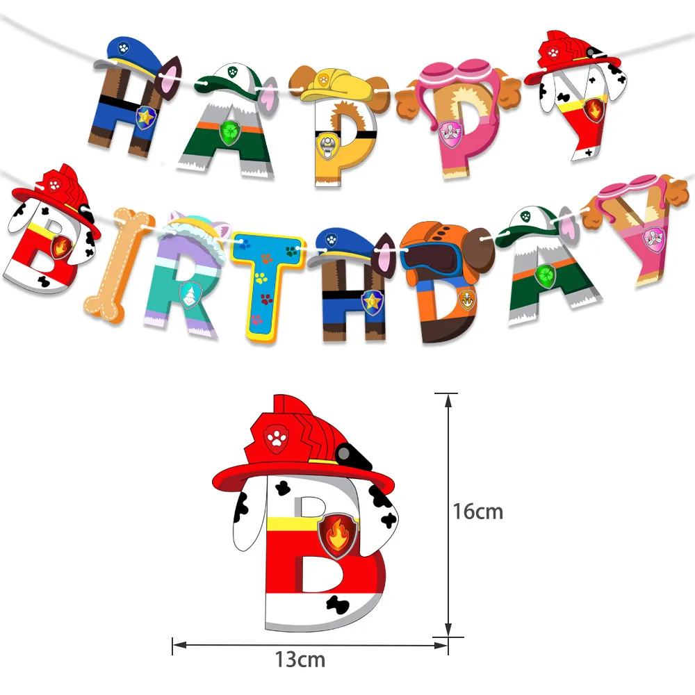 2021 Cartoon Dog Team Theme Air Balloon Decoration Pull Flag Set Cake Card Dog Team Birthday Party Decoration Supplies
2021 Cartoon Dog Team Theme Air Balloon Decoration Pull Flag Set Cake Card Dog Team Birthday Party Decoration Supplies