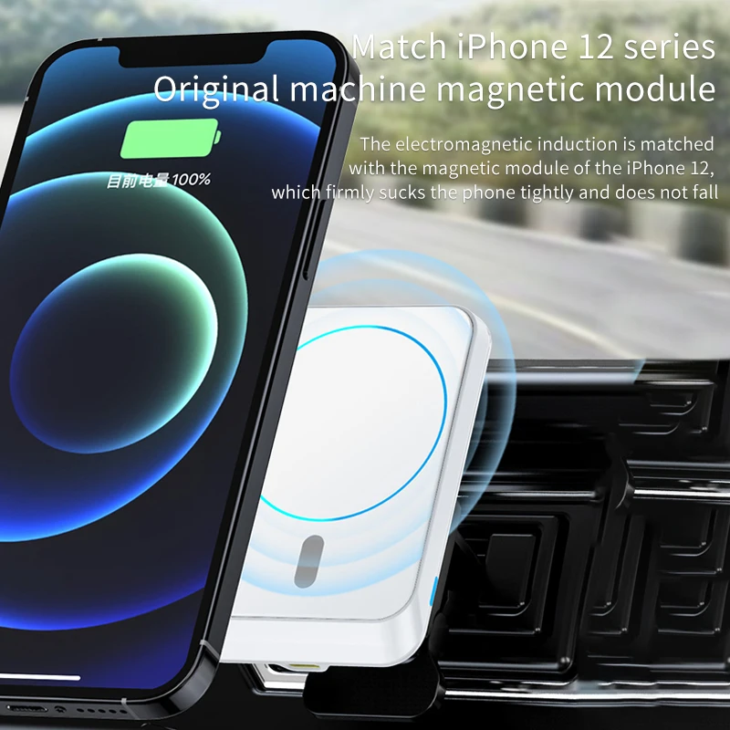 15W Car Wireless Charger Magnetic Dock Phone Car Holder For iphone 12 12 Pro Max 12 Mini Fast Charging Magsafe Charger Station
15W Car Wireless Charger Magnetic Dock Phone Car Holder For iphone 12 12 Pro Max 12 Mini Fast Charging Magsafe Charger Station