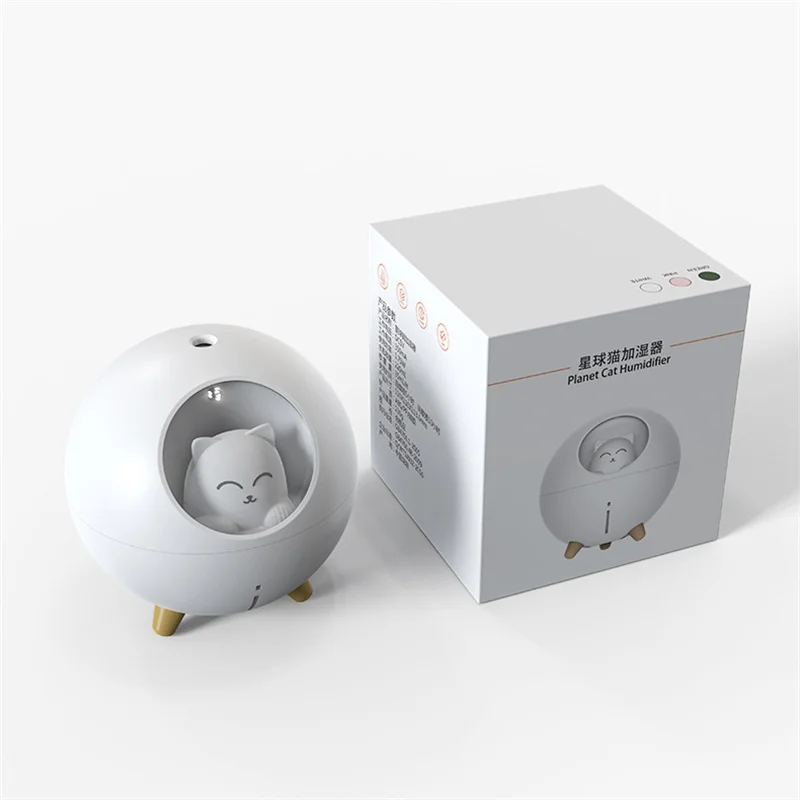 Planet Cat Air Humidifier 220ml Air Diffuser Aromatherapy USB Humidifier Aroma Diffuser Essential Oil LED Light for Home Gift
Planet Cat Air Humidifier 220ml Air Diffuser Aromatherapy USB Humidifier Aroma Diffuser Essential Oil LED Light for Home Gift