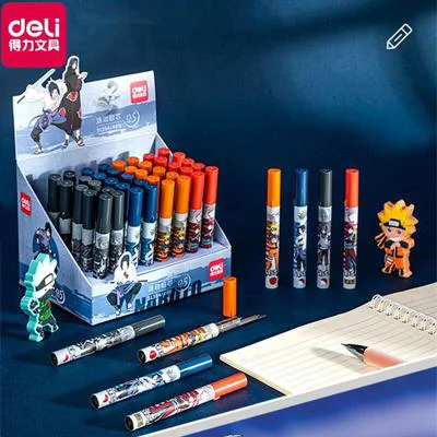 Автоматический карандаш Deli S1354 4 шт. сменный Наруто 2B 0 5 мм подвижный со свинцовыми