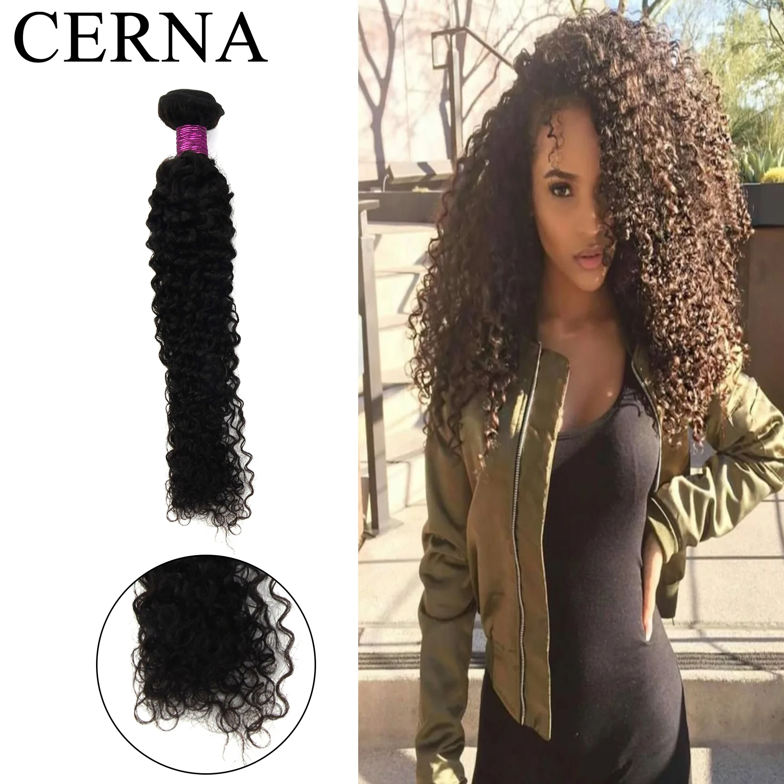Cerna Curly Wave Hair Bundles Malaysian Virgin Hair Natural Color 100% Human Hair Unprocessed Hair Extensions High-quality Hair
Cerna Curly Wave Hair Bundles Malaysian Virgin Hair Natural Color 100% Human Hair Unprocessed Hair Extensions High-quality Hair