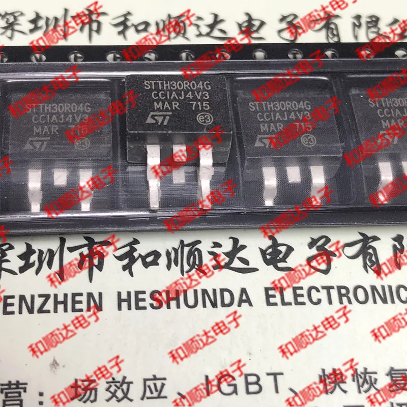 10pcs / lot STTH30R04G new stock TO-263 400V 30A
10pcs / lot STTH30R04G new stock TO-263 400V 30A