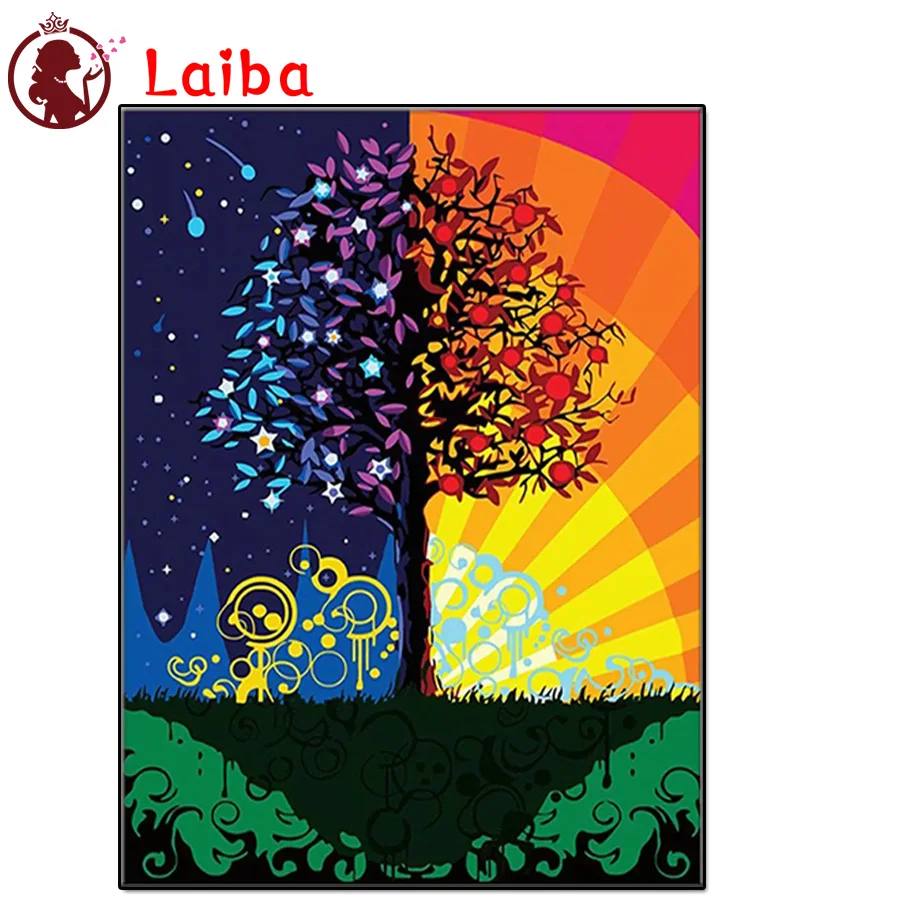 5D алмазная живопись «сделай сам», абстрактная красочная вышивка крестиком с деревом, полноразмерная/круглая Алмазная вышивка, мозаика, жив... 
5D алмазная живопись «сделай сам», абстрактная красочная вышивка крестиком с деревом, полноразмерная/круглая Алмазная вышивка, мозаика, жив...