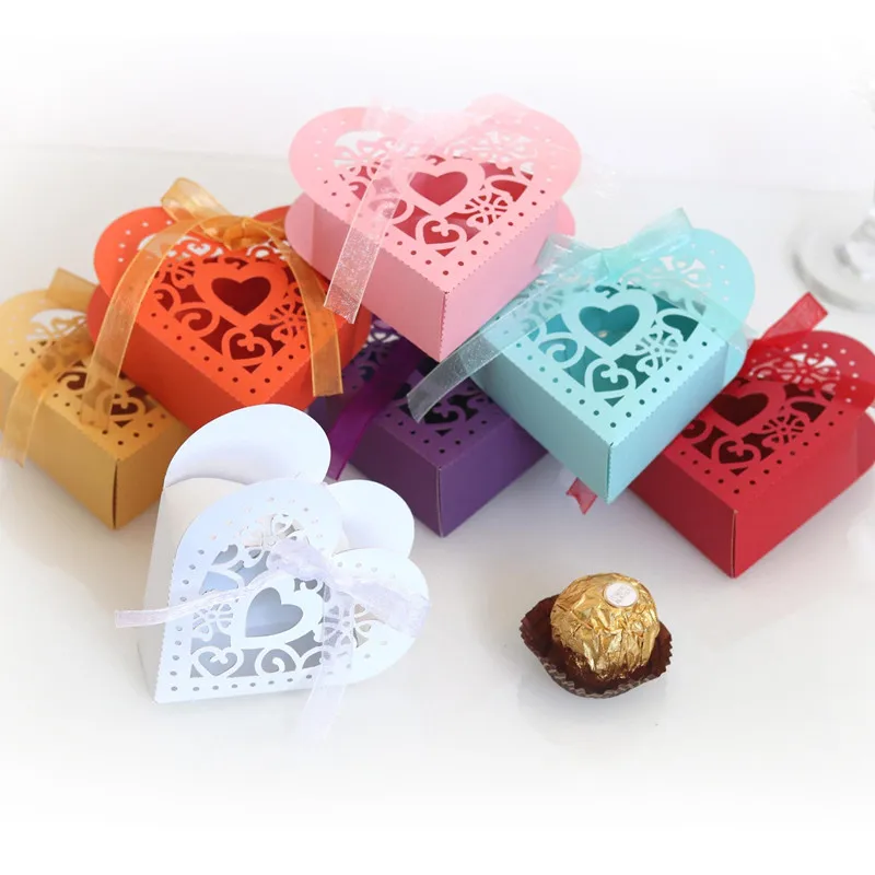 

20Pcs Valentine's Day Gift for Girlfriend Boyfriend Candy Chocolate Paper Gift Box Wedding Gifts for Guests Baby Souvenirs