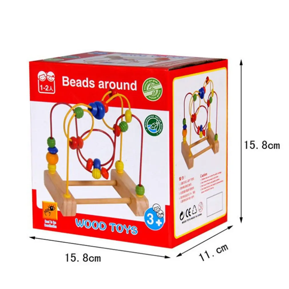 Children Fun Toddler Baby Colorful Wooden Mini Around Beads Wire Maze Educational Toy Developing Interactive Kids Toys
Children Fun Toddler Baby Colorful Wooden Mini Around Beads Wire Maze Educational Toy Developing Interactive Kids Toys