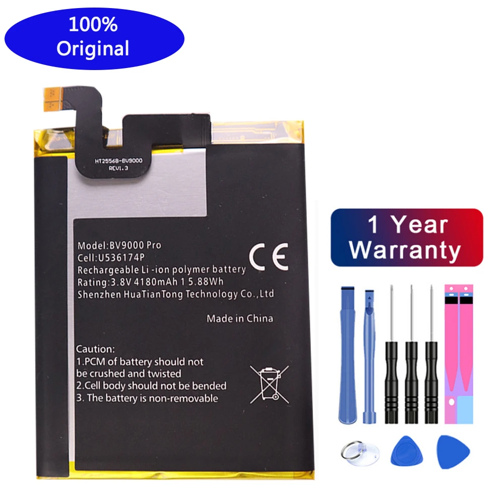 100% Original Blackview BV9000 pro Battery 4180mAh For Blackview BV9000 Pro BV9000pro Phone Batteries High Quality and free tool
100% Original Blackview BV9000 pro Battery 4180mAh For Blackview BV9000 Pro BV9000pro Phone Batteries High Quality and free tool