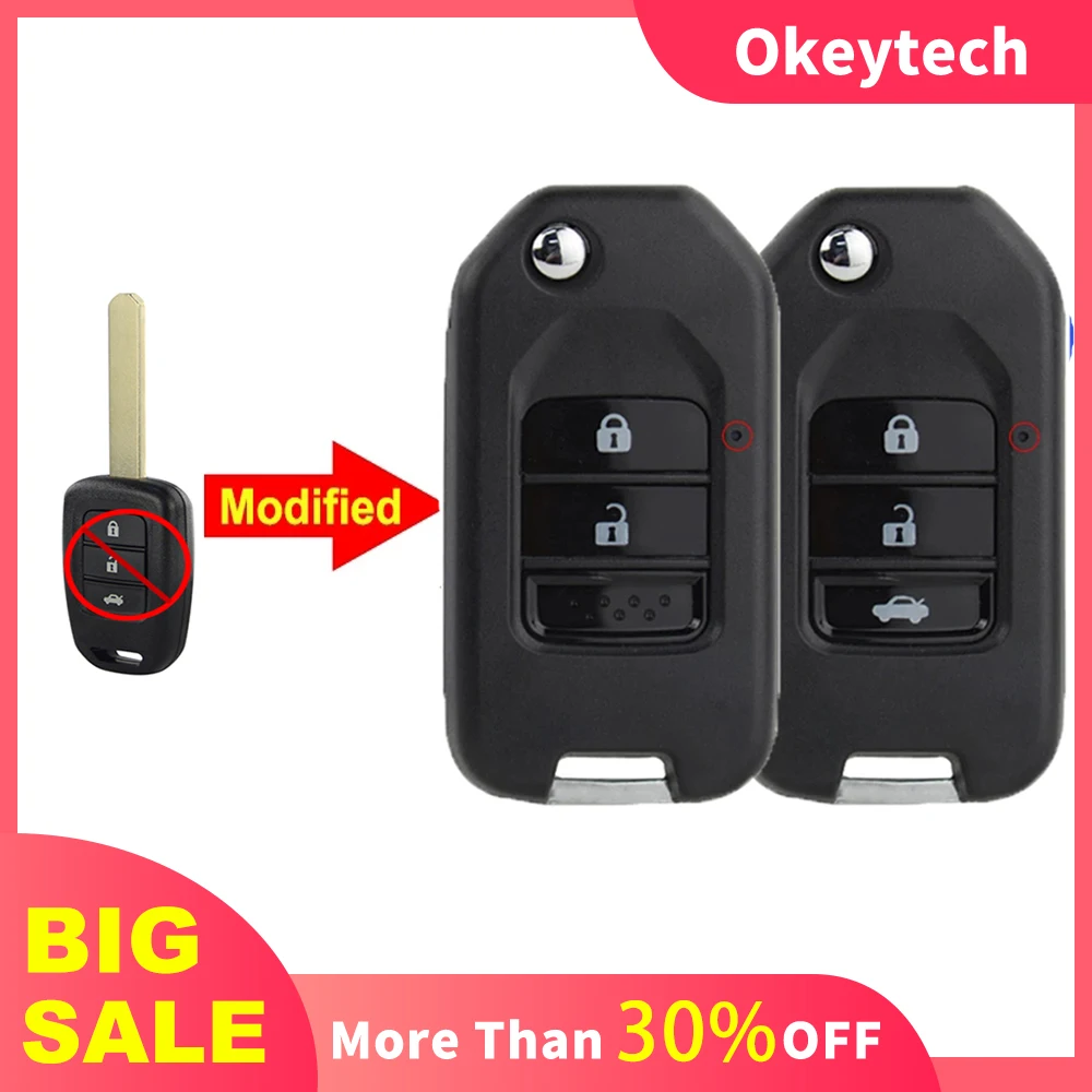 OkeyTech 2/3 кнопочный модифицированный складной чехол для ключей чехол для Honda FIT XRV VEZEL CITY JAZZ CIVIC HRV сменный флип-чехол для ключей
OkeyTech 2/3 кнопочный модифицированный складной чехол для ключей чехол для Honda FIT XRV VEZEL CITY JAZZ CIVIC HRV сменный флип-чехол для ключей