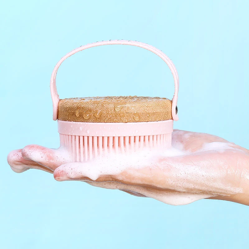 New Bamboo Wood Silicone Double-Layer Bath Brush For Babies Body Cleaning Skin Exfoliating Scrubbing Tool Bathroom Accessory
New Bamboo Wood Silicone Double-Layer Bath Brush For Babies Body Cleaning Skin Exfoliating Scrubbing Tool Bathroom Accessory
