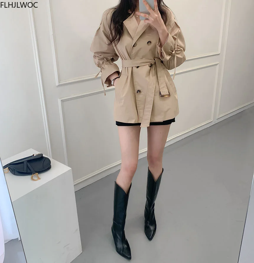 2020 Autumn Winter Women Outerwear Long Sleeve V Neck Double Breasted Solid Khaki Black Elegnat Office Lady Belt Thench Coats
2020 Autumn Winter Women Outerwear Long Sleeve V Neck Double Breasted Solid Khaki Black Elegnat Office Lady Belt Thench Coats