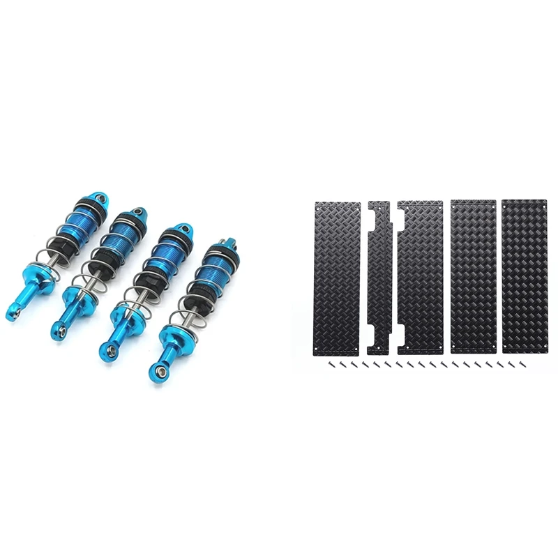 2 Set RC Car Part: 1 Set Luggage Rack Anti-Skid Plate Decoration & 1 Set Adjustable Oil All Metal Shock Absorbers Damper
2 Set RC Car Part: 1 Set Luggage Rack Anti-Skid Plate Decoration & 1 Set Adjustable Oil All Metal Shock Absorbers Damper
