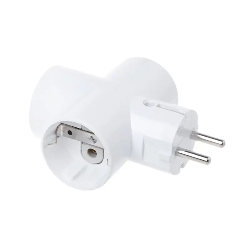 EU Standard Convert Socket With 3 Outlets Ceramics Travel Power Adaptor U1JB
EU Standard Convert Socket With 3 Outlets Ceramics Travel Power Adaptor U1JB