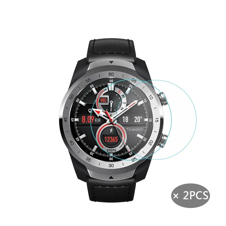 (2 упаковки) Φ для Ticwatch Pro Smartwatch Защитная крышка экрана|Защита экрана| |