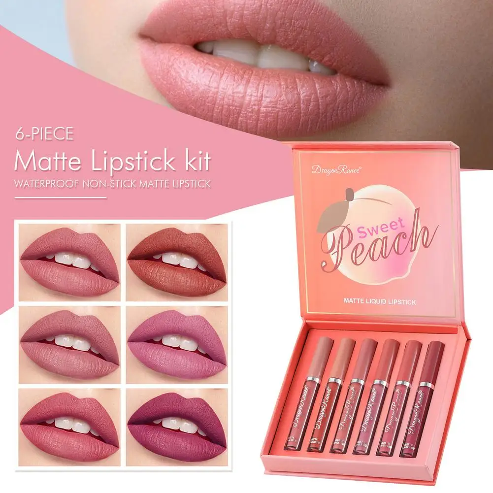 6-piece/Set Lipstick Waterproof Non-stick Cup Long Lasting Lip Gloss Beauty Glazed Matte Liquid Lips Make-up
6-piece/Set Lipstick Waterproof Non-stick Cup Long Lasting Lip Gloss Beauty Glazed Matte Liquid Lips Make-up