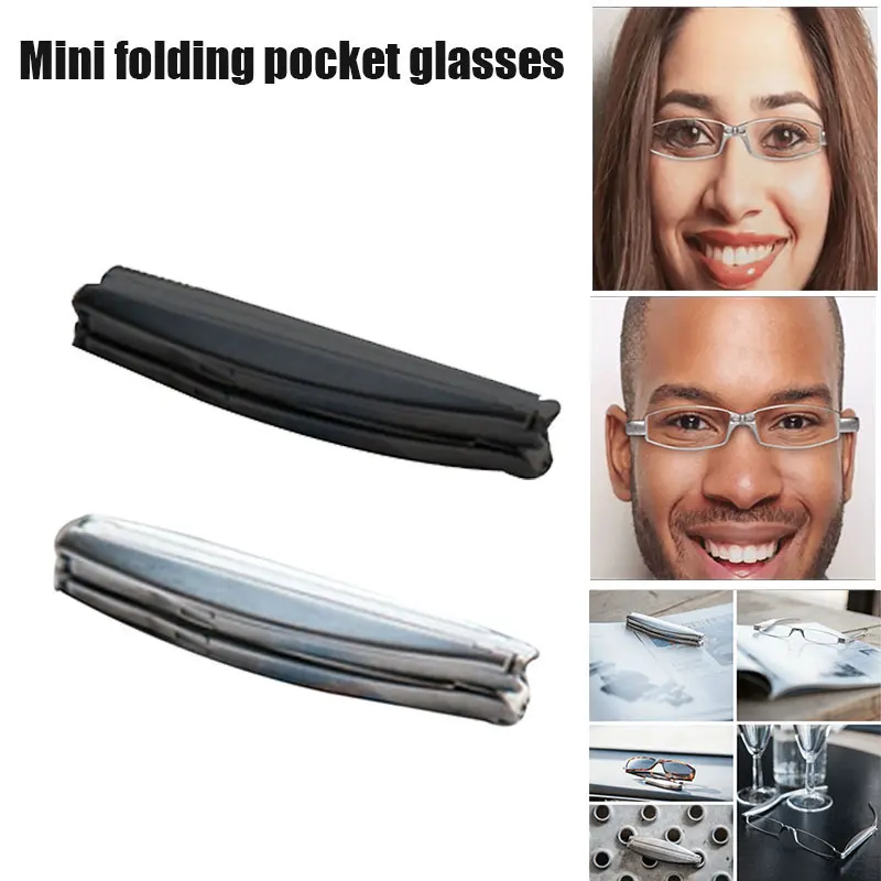 Fashionable Foldable Pocket Glasses Mini Folding Read Presbyopia Hyperopia Glasses Full-Rim +1~+4.0 Full Frame
Fashionable Foldable Pocket Glasses Mini Folding Read Presbyopia Hyperopia Glasses Full-Rim +1~+4.0 Full Frame
