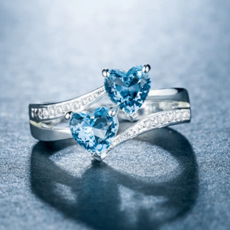 Milangirl Creative Double Heart Rainbow CZ Ring in Rhodium Wedding Bands AAA Zircon Jewelry Women Accessories Engagement Ring
Milangirl Creative Double Heart Rainbow CZ Ring in Rhodium Wedding Bands AAA Zircon Jewelry Women Accessories Engagement Ring
