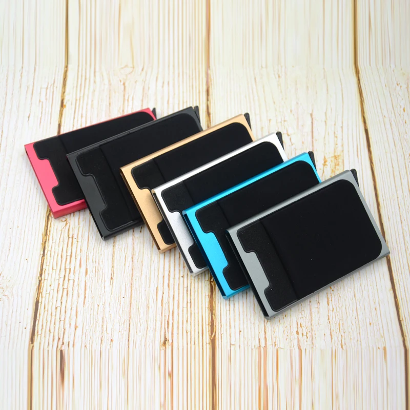 HOT Hot ! Credit Card Holder Case Aluminum Wallet With Elasticity Back Pocket RFID Thin Metal Wallet Business ID Card Holder
HOT Hot ! Credit Card Holder Case Aluminum Wallet With Elasticity Back Pocket RFID Thin Metal Wallet Business ID Card Holder