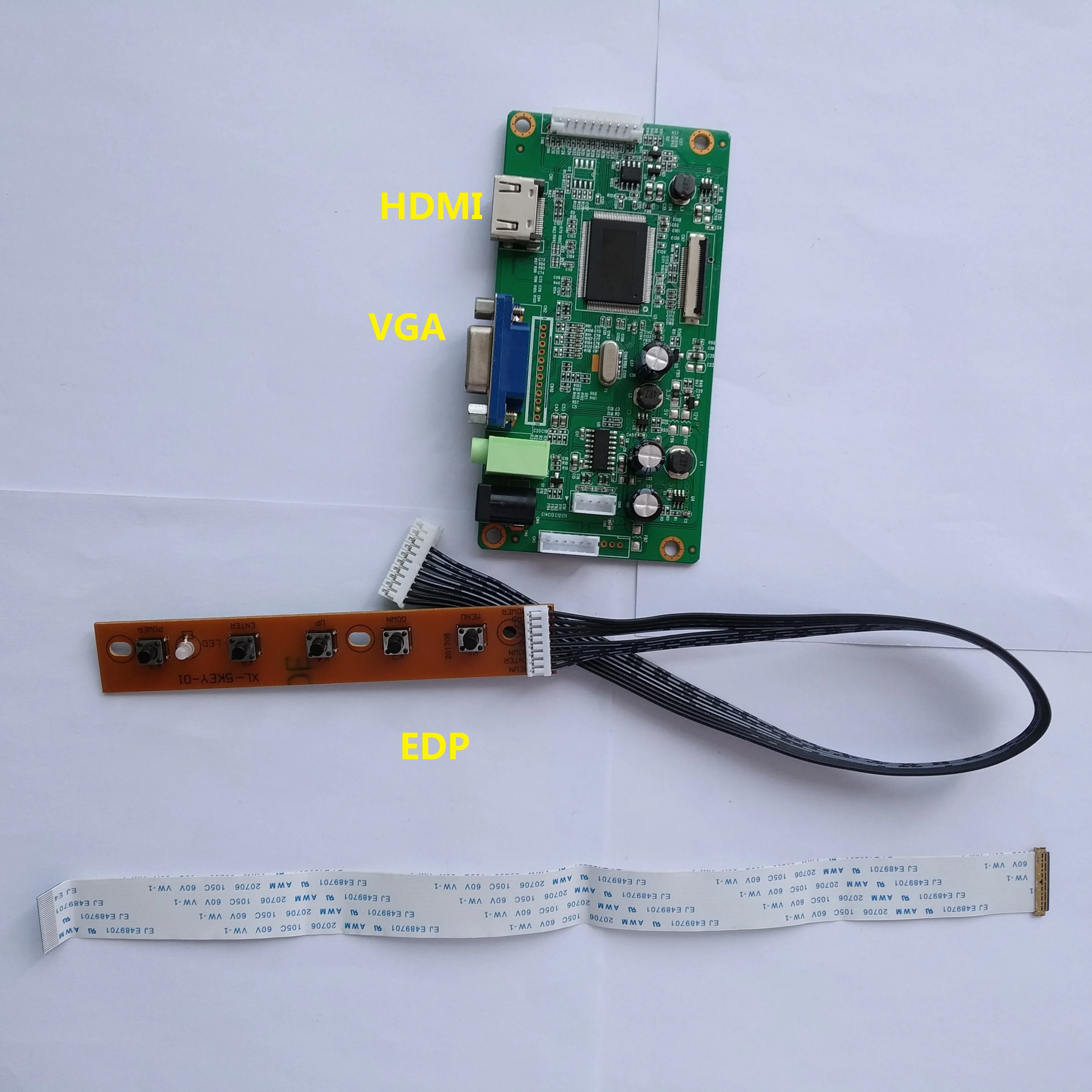 LED VGA HDMI-compatible LCD EDP mini Controller Board diy KIT For NV156FHM-N47/N48 NV156FHM-N49 card Screen PANEL
LED VGA HDMI-compatible LCD EDP mini Controller Board diy KIT For NV156FHM-N47/N48 NV156FHM-N49 card Screen PANEL