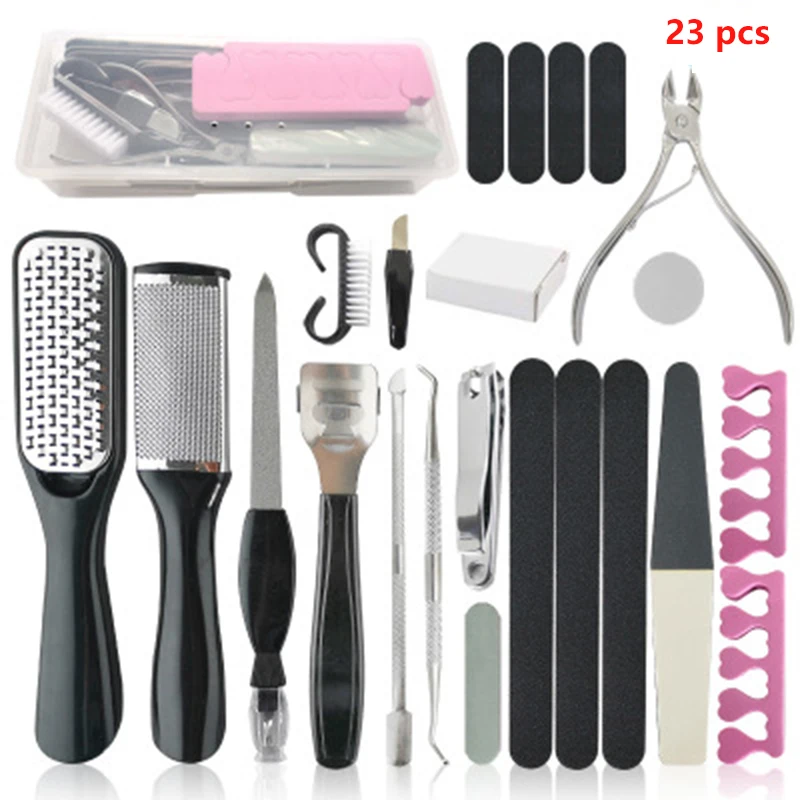 23 pcs Manicure tools set Cutters Nail Clipper Set Household Stainless Steel Ear Spoon Nail Clippers Pedicure Nail Scissors Tool
23 pcs Manicure tools set Cutters Nail Clipper Set Household Stainless Steel Ear Spoon Nail Clippers Pedicure Nail Scissors Tool
