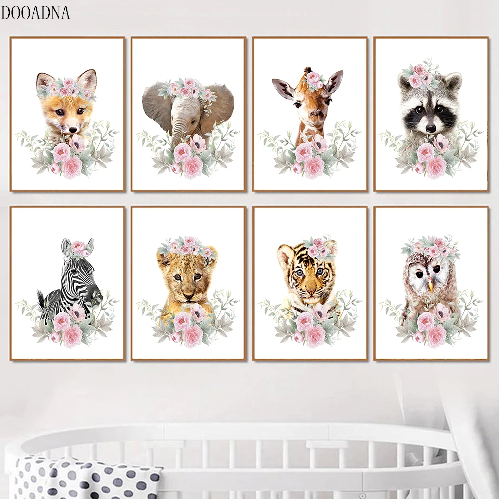 Elephant Giraffe Lion Poster Animal Print Kindergarten Canvas Painting Mural Children Nordic Image Children's Room Decoration
Elephant Giraffe Lion Poster Animal Print Kindergarten Canvas Painting Mural Children Nordic Image Children's Room Decoration