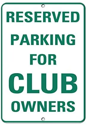 LZATPD SLALL Parking for Club Owners Metal Tin Sign Bar Cafe Car Motorcycle Garage Decoration Supplies12 X 8 Inch
LZATPD SLALL Parking for Club Owners Metal Tin Sign Bar Cafe Car Motorcycle Garage Decoration Supplies12 X 8 Inch
