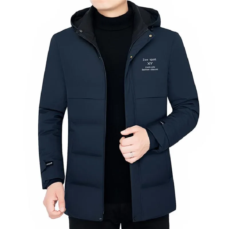 Men's Down Cotton-padded Jacket New Medium Length Warm Detachable Hat Cotton-padded Jacket Fashion Casual Solid Color Jacket
Men's Down Cotton-padded Jacket New Medium Length Warm Detachable Hat Cotton-padded Jacket Fashion Casual Solid Color Jacket