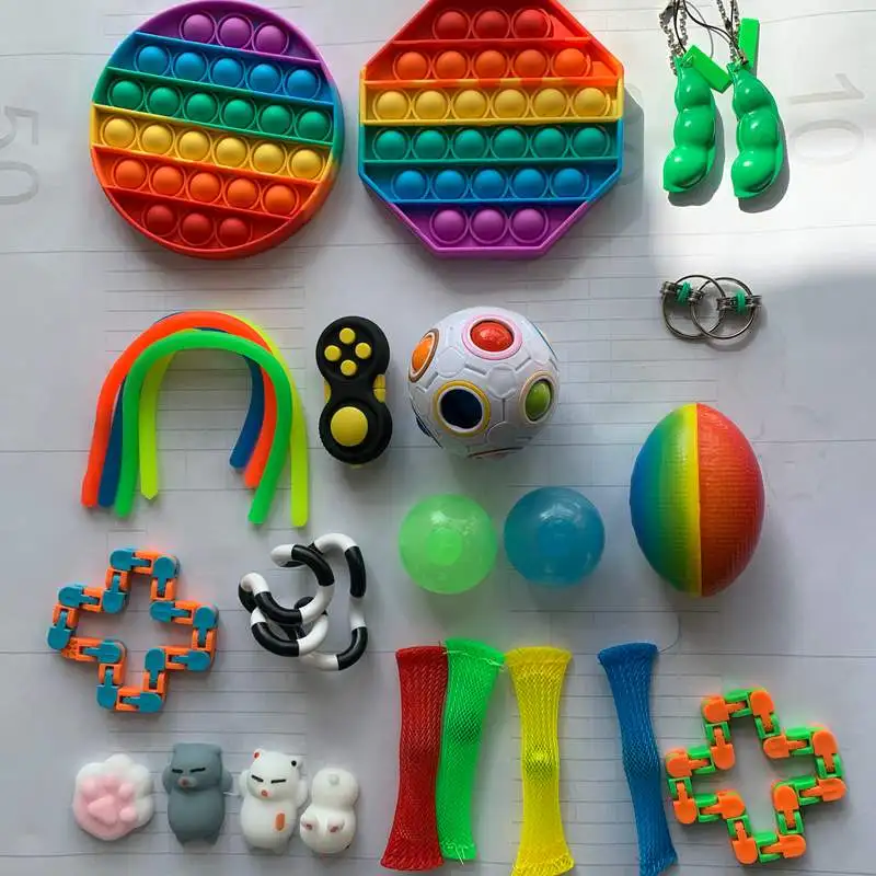 Непоседа сенсорные набор игрушек, игрушка для снятия стресса, игрушки аутизм, тревожность снятия стресса пузырь Непоседа сенсорные игрушки... 
Непоседа сенсорные набор игрушек, игрушка для снятия стресса, игрушки аутизм, тревожность снятия стресса пузырь Непоседа сенсорные игрушки...