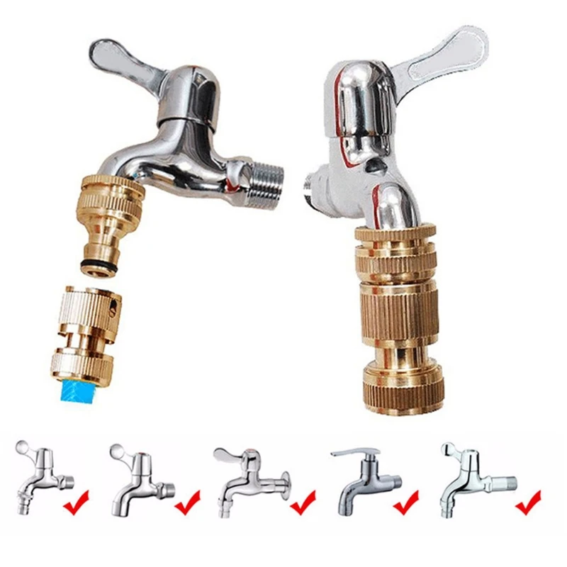 Brass Hose Tap Connector 4/6 Washing Machine Garden Irrigation Watering Fittings 35ED
Brass Hose Tap Connector 4/6 Washing Machine Garden Irrigation Watering Fittings 35ED