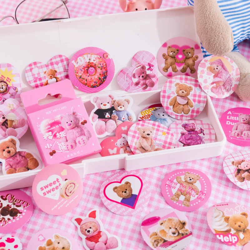 45 pcs Kawaii Cute Bear Stickers aesthetic Cartoon Decorative Labels Diy Journal notebook Scrapbooking assorted Sticker
45 pcs Kawaii Cute Bear Stickers aesthetic Cartoon Decorative Labels Diy Journal notebook Scrapbooking assorted Sticker