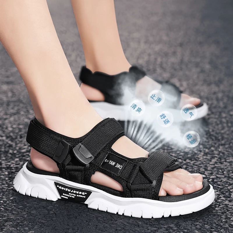 2021 Summer Fashion Men Sandals Flat Bottom Breathable Comfortable Outdoor Casual Beach Shoes Indoor Antiskid Slippers
2021 Summer Fashion Men Sandals Flat Bottom Breathable Comfortable Outdoor Casual Beach Shoes Indoor Antiskid Slippers