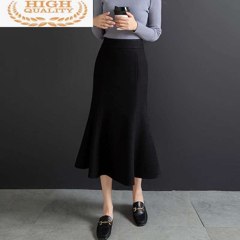 Skirts Woman Korean Black Feamle High Waist Skirt Autumn Winter Vintage Elegant Women's Skirt Slim Donna Gonne 2021
Skirts Woman Korean Black Feamle High Waist Skirt Autumn Winter Vintage Elegant Women's Skirt Slim Donna Gonne 2021