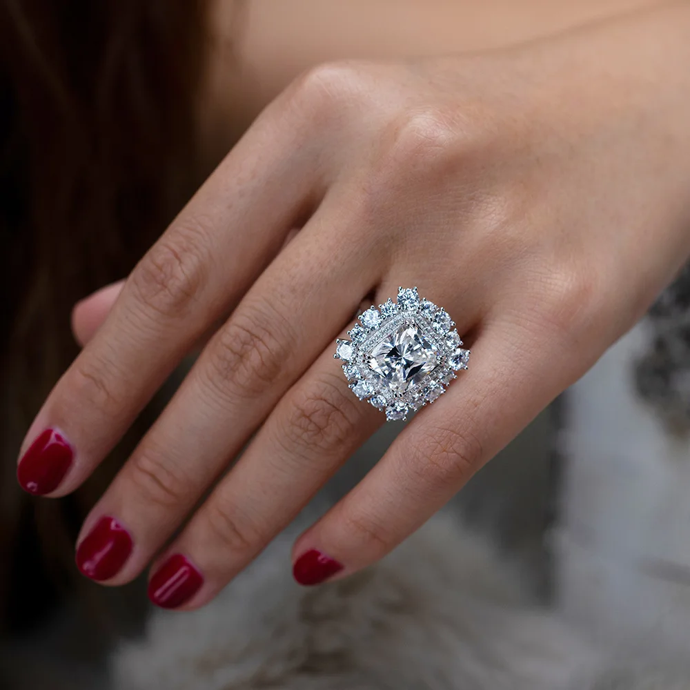 CMajor 100% Solid S925 Sterling Silver Luxury Jewelry 5A Big Cubic Zirconia Engagement Brand Bridal Bijoux Ring for Women
CMajor 100% Solid S925 Sterling Silver Luxury Jewelry 5A Big Cubic Zirconia Engagement Brand Bridal Bijoux Ring for Women