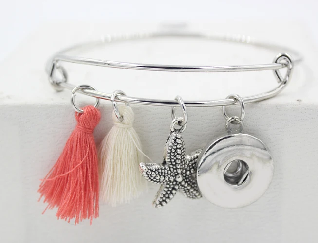 10PCS Interchangeable Snap Jewelry Sealife Ocean Starfish Tassel Charm Snap Bracelet&Bangles for Women Jewelry Fit 18mm Buttons
10PCS Interchangeable Snap Jewelry Sealife Ocean Starfish Tassel Charm Snap Bracelet&Bangles for Women Jewelry Fit 18mm Buttons