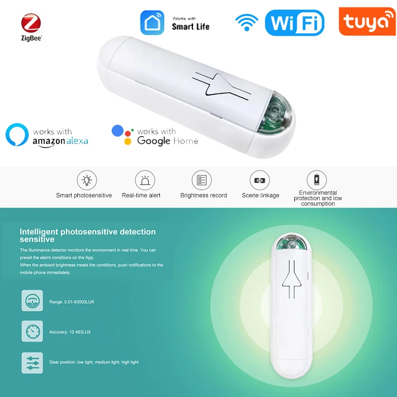Датчик яркости Tuya Smart Life ZigBee, умный светильник для дома и улицы, поддержка Alexa Google Home
Датчик яркости Tuya Smart Life ZigBee, умный светильник для дома и улицы, поддержка Alexa Google Home