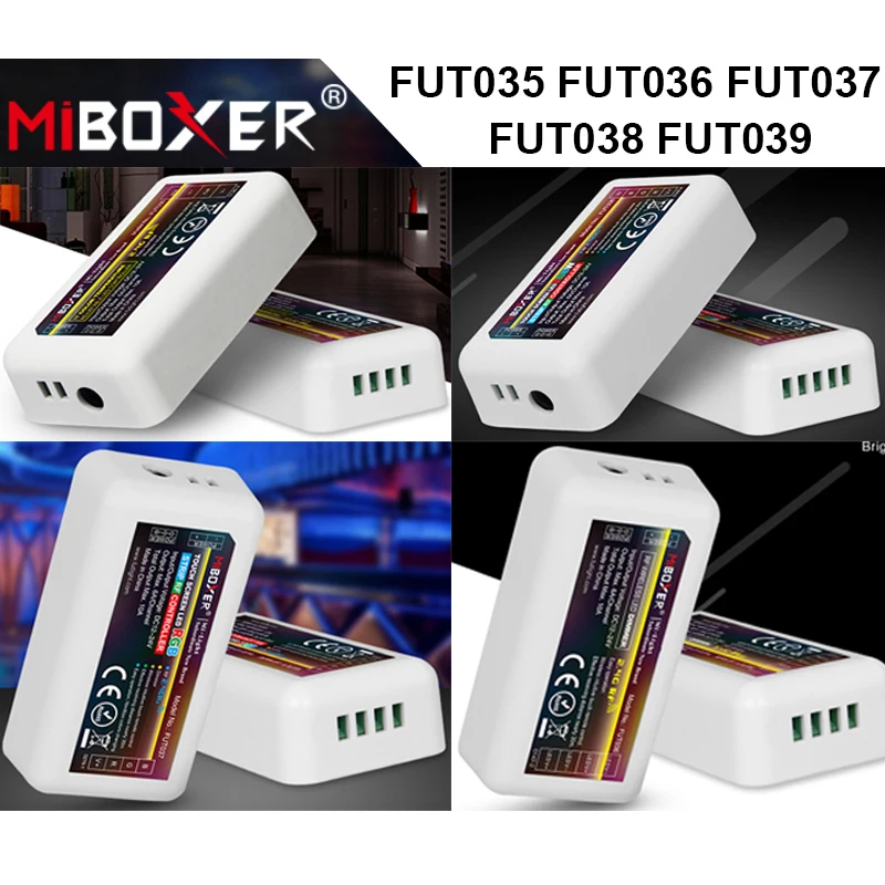 Miboxer FUT035 FUT036 FUT037 FUT038 FUT039 2.4G LED Controller Dimmer For Single Color CCT RGB RGBW RGB+CCT Strip Tape Light
Miboxer FUT035 FUT036 FUT037 FUT038 FUT039 2.4G LED Controller Dimmer For Single Color CCT RGB RGBW RGB+CCT Strip Tape Light