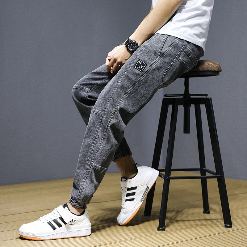 2021 Men Loose Denim Trousers Streetwear Pants All-match Korean Men Summer Oversize Harem Pants Male Fashion Pockets Blue Jean
2021 Men Loose Denim Trousers Streetwear Pants All-match Korean Men Summer Oversize Harem Pants Male Fashion Pockets Blue Jean