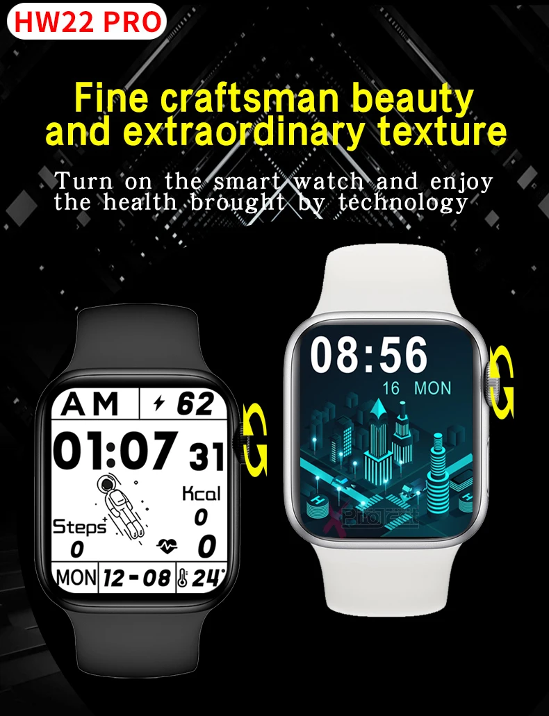 HW22 pro Smartwatch series 6 Smart Watch Heart Rate Men women Bluetooth IOS Android PK IWO 8 12 13 14 AK76 W46 W56 T500 plus pro
HW22 pro Smartwatch series 6 Smart Watch Heart Rate Men women Bluetooth IOS Android PK IWO 8 12 13 14 AK76 W46 W56 T500 plus pro