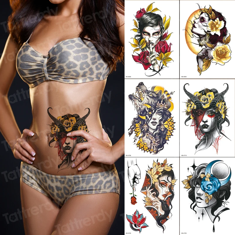 6pcs/lot Waterproof Temporary Tattoo Sticker Japanese geisha tattoo Water Transfer girl cool body art fake tattoo For Women new
6pcs/lot Waterproof Temporary Tattoo Sticker Japanese geisha tattoo Water Transfer girl cool body art fake tattoo For Women new