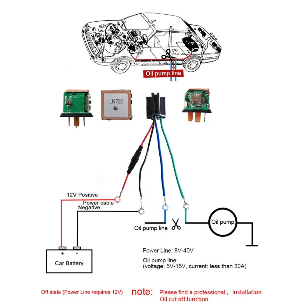 Real-Time Tracking GPS Tracker Relay Locator Anti-Theft Monitoring Oil Cutting Relay Remotely Cut Off Power For Car Accessories
Real-Time Tracking GPS Tracker Relay Locator Anti-Theft Monitoring Oil Cutting Relay Remotely Cut Off Power For Car Accessories