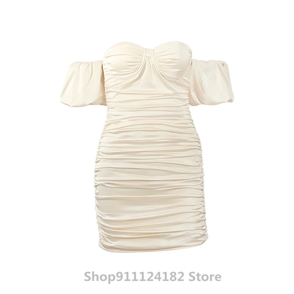2021 New Product Tube Top, Card Shoulder, Puff Sleeves, Slim Fit, European and American Hot Style Pleated Sexy Women's Dress
2021 New Product Tube Top, Card Shoulder, Puff Sleeves, Slim Fit, European and American Hot Style Pleated Sexy Women's Dress