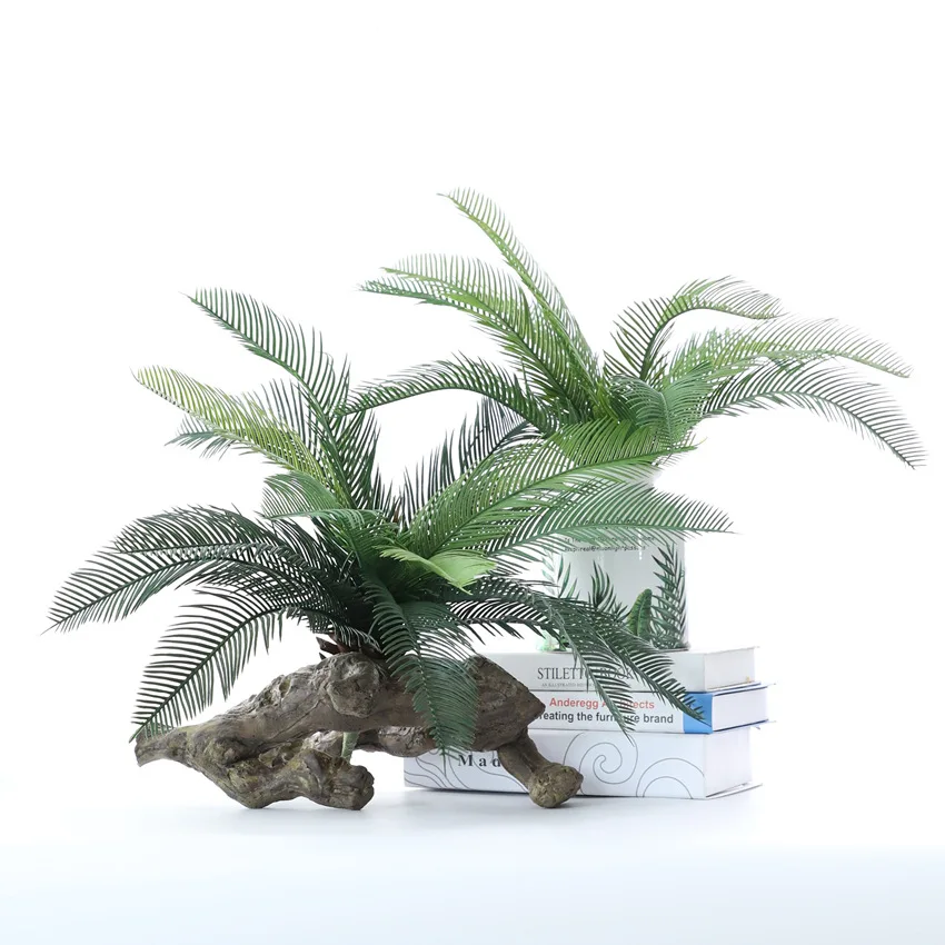 45cm Artificial Palm Tree Plants Tropical Fake Cycas Handle 10 Heads Tree Branches Plastic Green Palm Leaf For Home Garden Decor
45cm Artificial Palm Tree Plants Tropical Fake Cycas Handle 10 Heads Tree Branches Plastic Green Palm Leaf For Home Garden Decor
