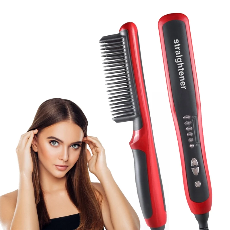 Professional Hair Straightener Brush Electric Thermal Straightening Brush Ceramic Men Beard Comb Fast Heating Hair Straightener
Professional Hair Straightener Brush Electric Thermal Straightening Brush Ceramic Men Beard Comb Fast Heating Hair Straightener