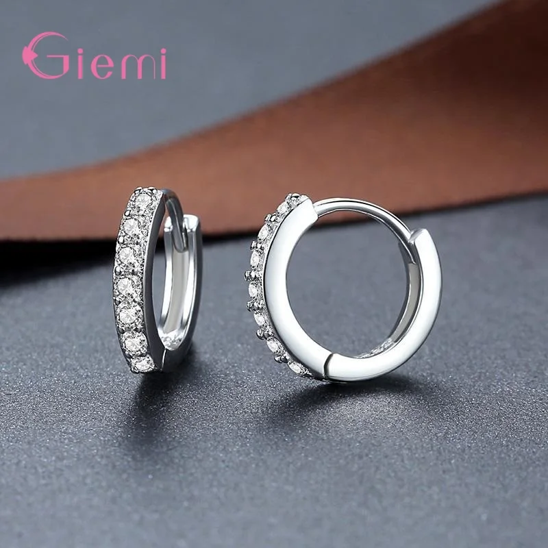Trendy 925 Sterling Silver Crystal Hoop Earrings For Women Girls Wedding Engagement Fashion Jewelry Accessory
Trendy 925 Sterling Silver Crystal Hoop Earrings For Women Girls Wedding Engagement Fashion Jewelry Accessory